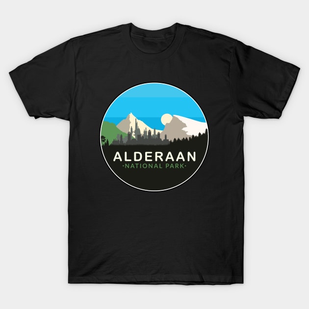Alderaan National Park T-Shirt by Space Club